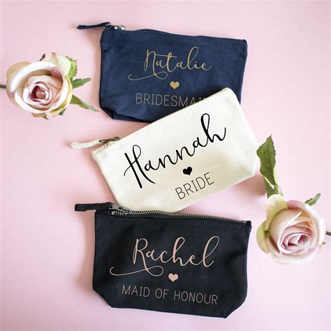 monogrammed makeup bags for bridesmaids.